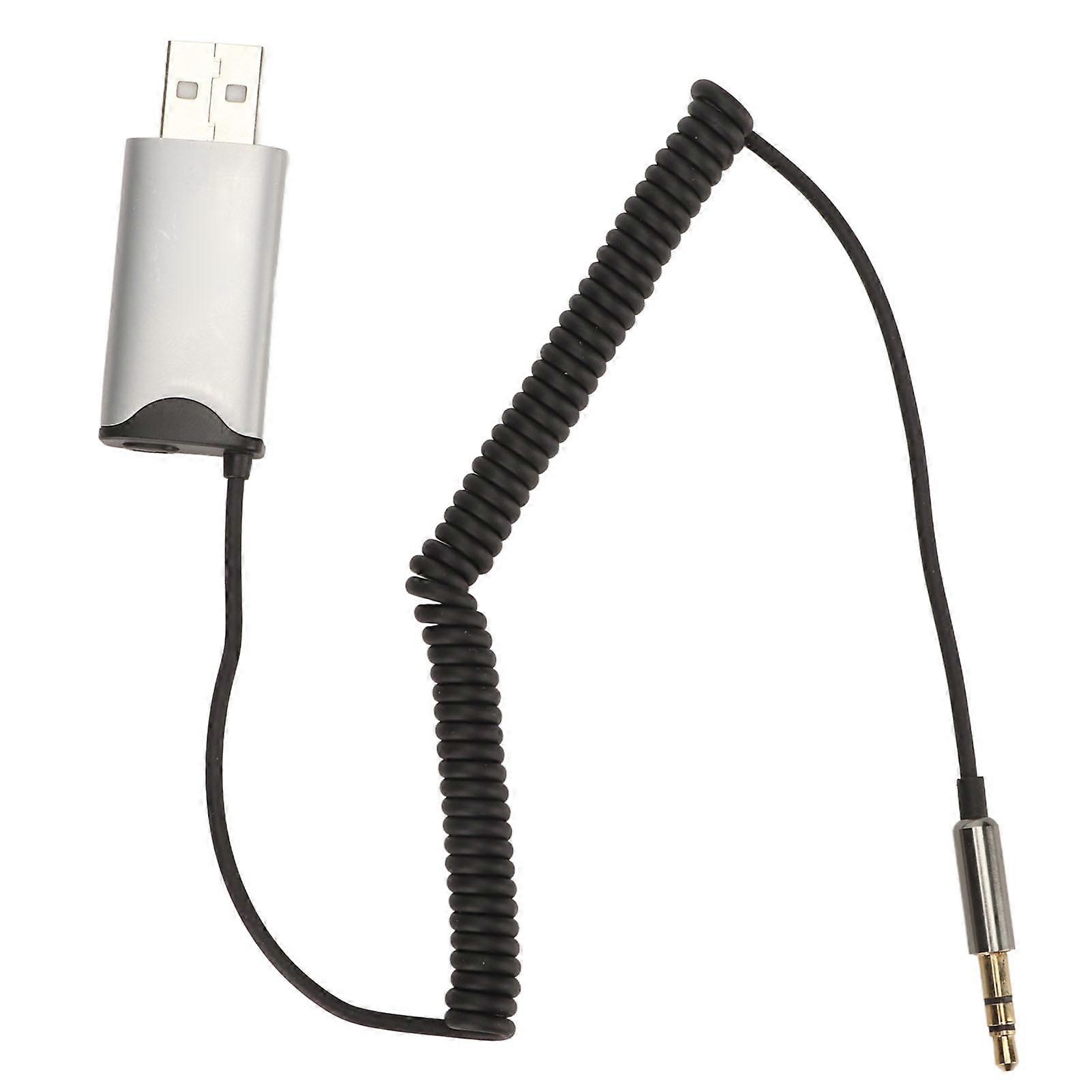 BT AUX Adapter USB 2.0 to 3.5mm Easy Connection Inbuilt Mic 11yd Distance AUX BT Receiver for Car Home Computer NO.5687