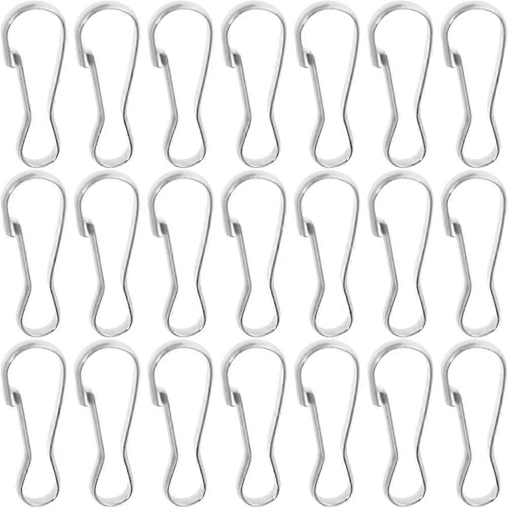 100Pcs Stainless Steel Spring Hooks Keychain Spring Buckles Small Spring Clips Lanyard Hooks