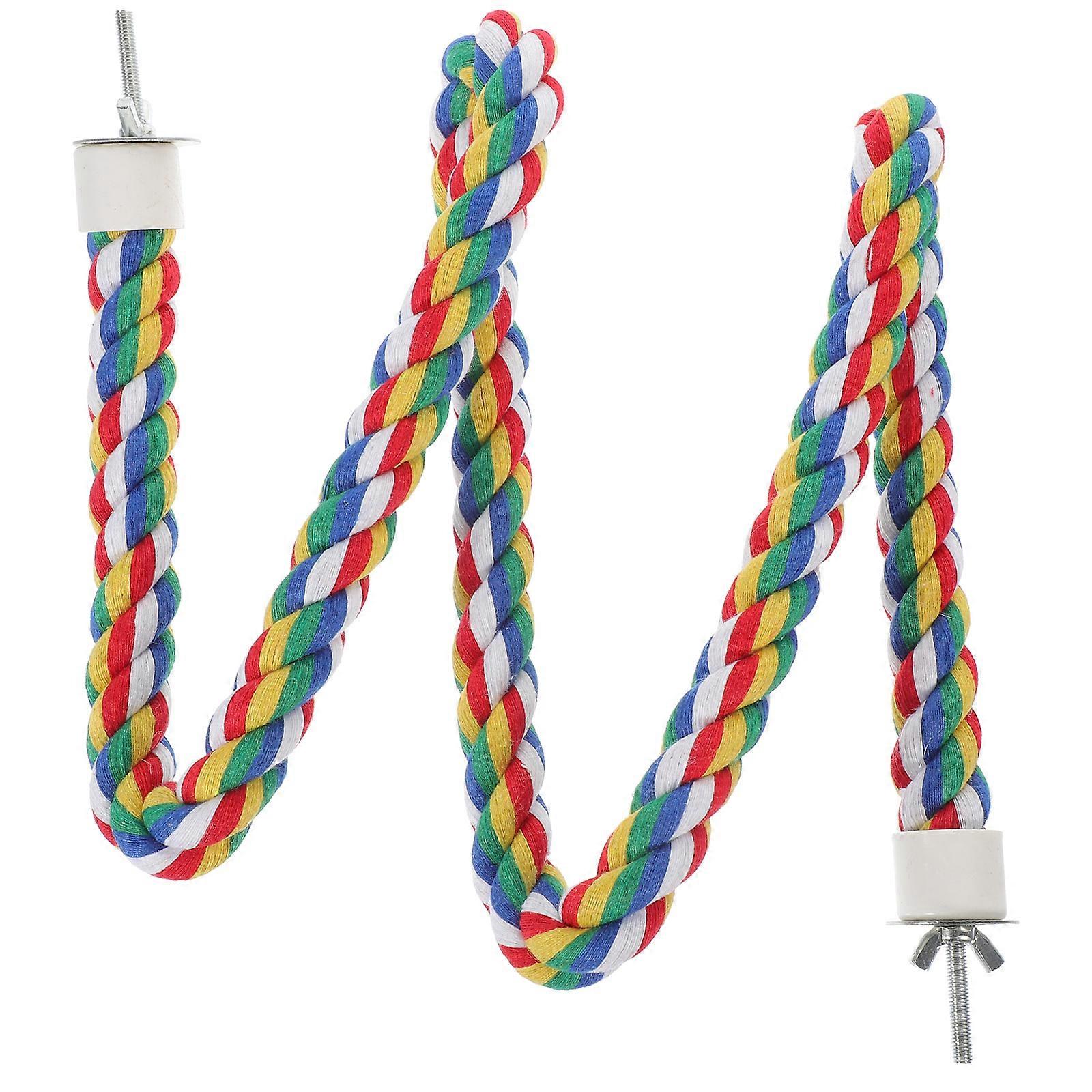 1PC Parrot Cotton Rope Durable Standing Climbing Rope Pet Bird Chewing ...