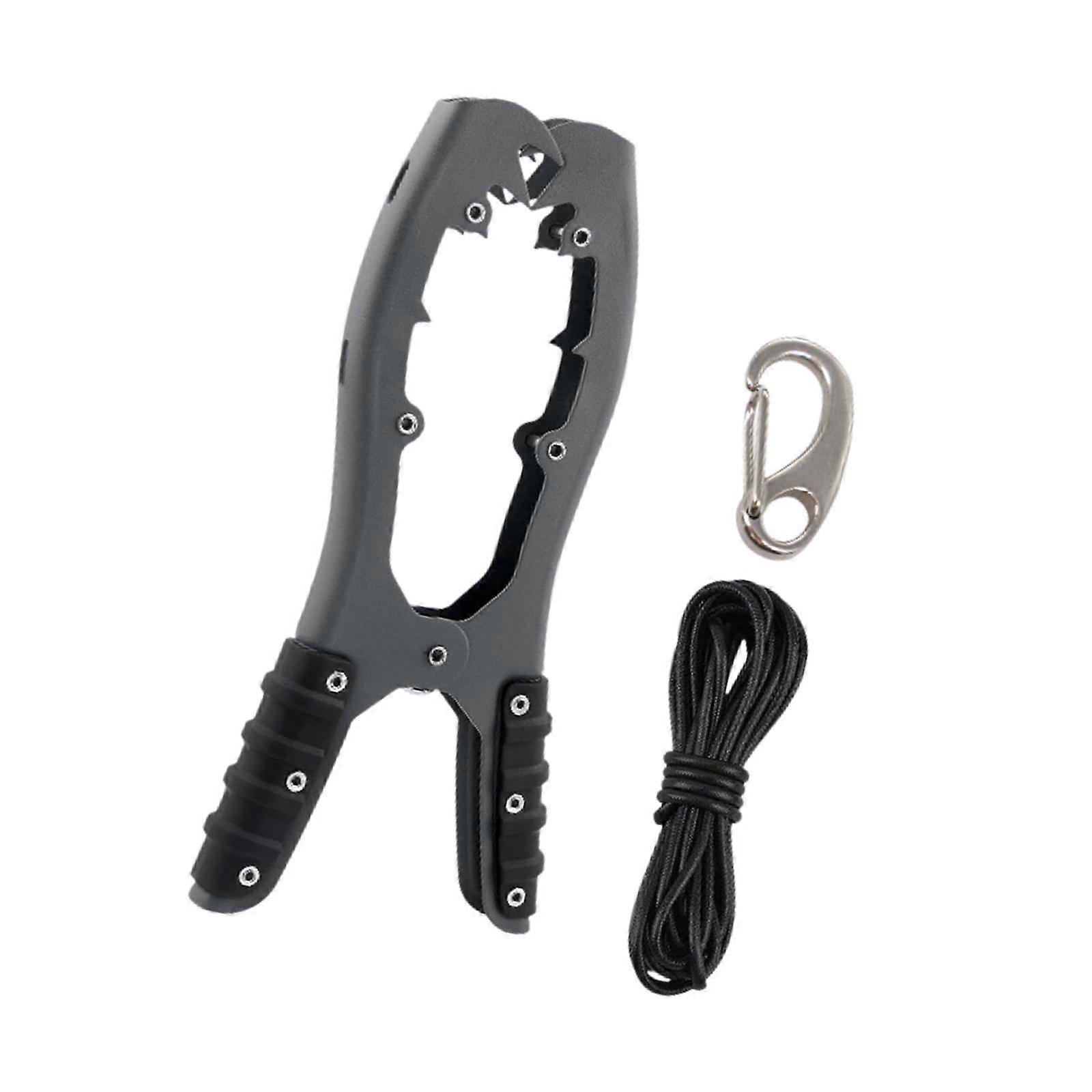 Canoa Anchor Grip Clamp Kayak Attrezzatura con 5M Paracord Kayak Gripper Nero