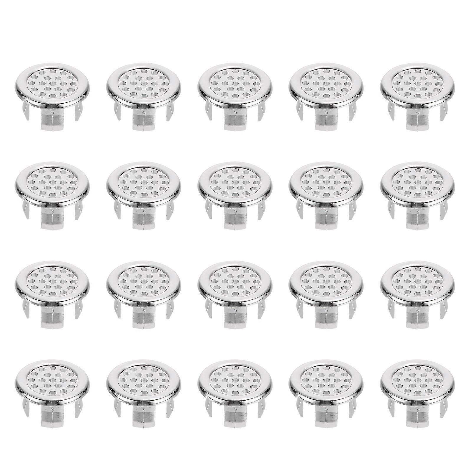 20pcs Bathroom Sink Basin Overflow Cover Replacement Sink Basin Overflow Ring