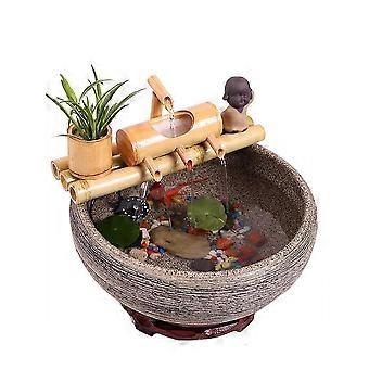 Bambus Wasserzirkulation Wassergert Bambus Rohr Bambus Reihenfilter Bambus  flieendes Wasser Bambus Keramik Stein Trog Fischtank Brunnen Landsca |  Fruugo DE