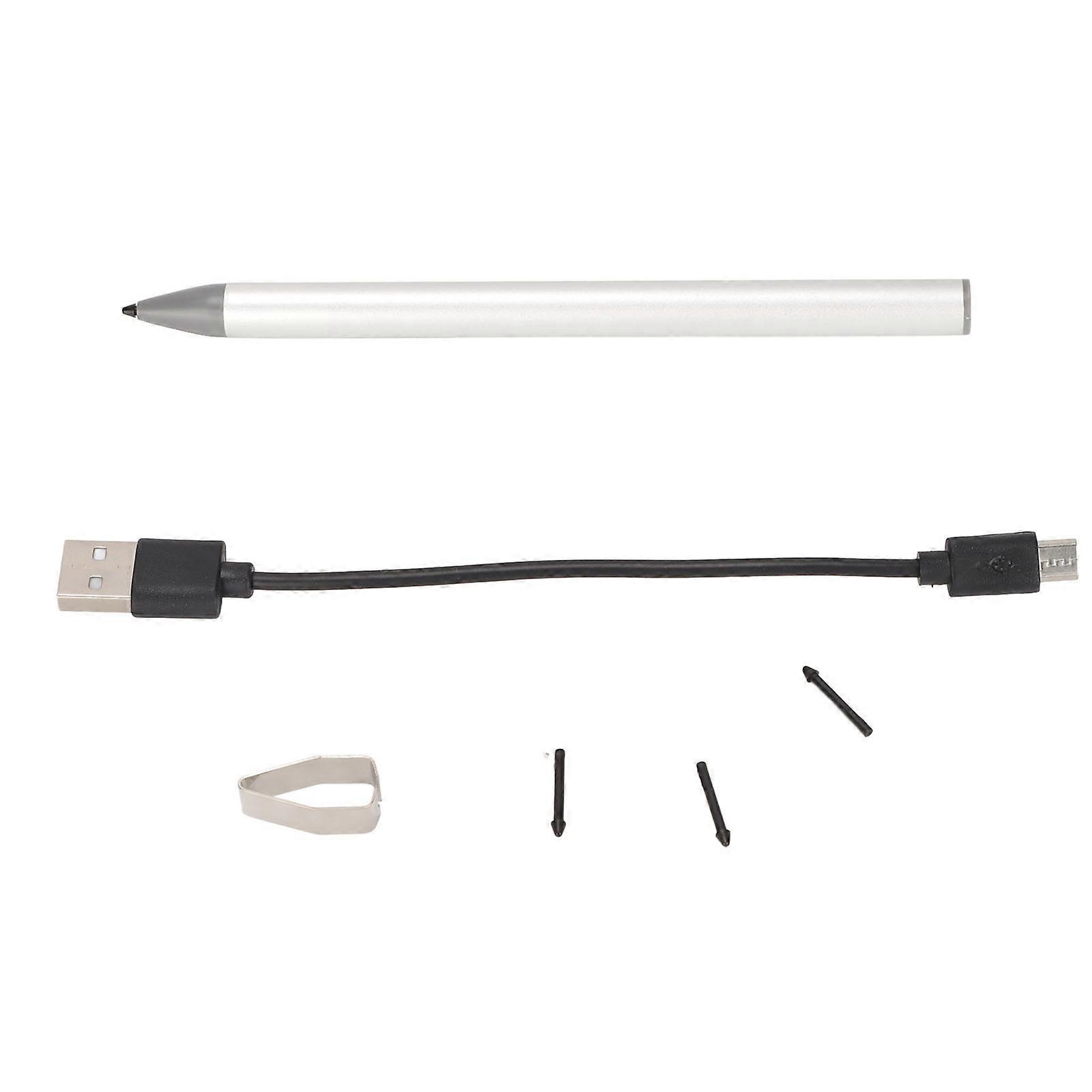 Stylus Pen Magnetic 4096 Levels Pressure Suction Function Widely Applicable Tablet Capacitive Stylus for Surface Silver