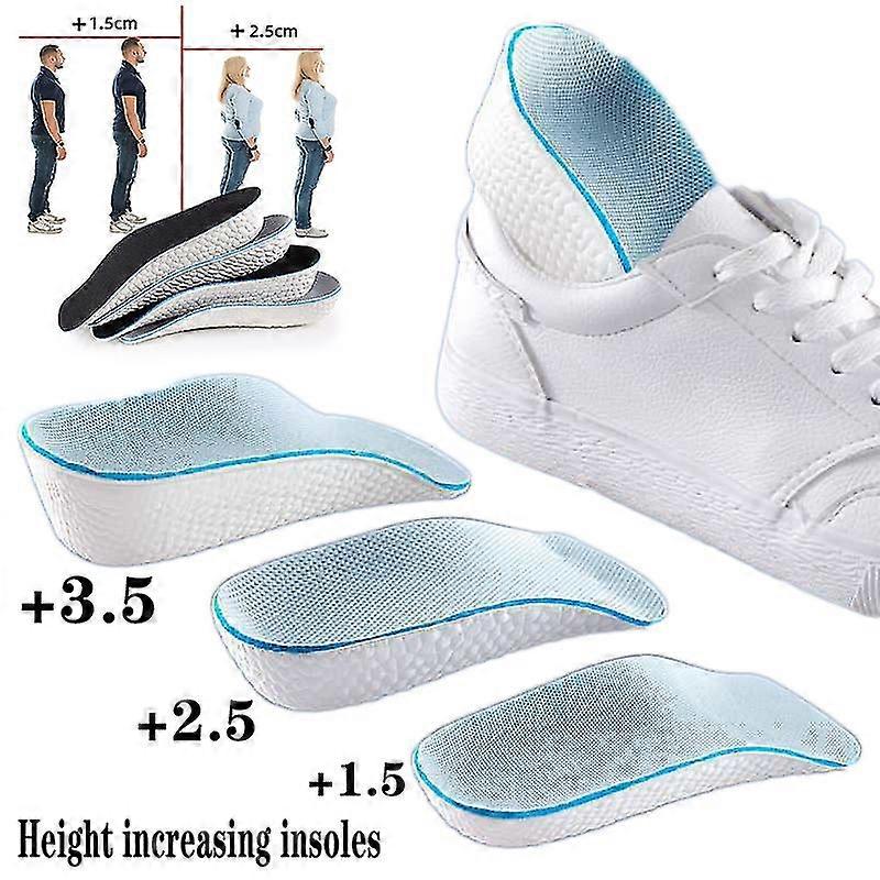 Height Increase Insoles Support Orthopedic Insoles Sneakers Heel Lift Memory Foam Soft Shoe Pads