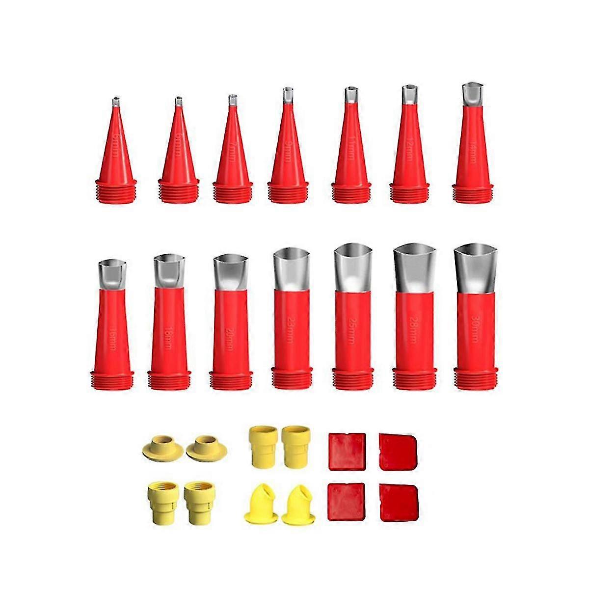 Integral Detachable Base Structure Rubber Nozzle Universal Integrated Rubber Nozzle Reusable Caulki