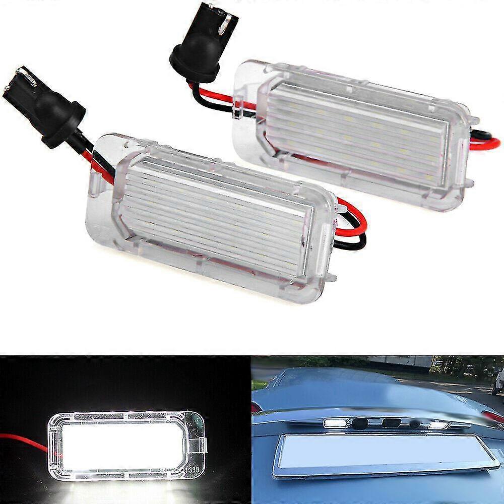 2x AUXITO LED License Plate Lights For 09-15 Jaguar XJ (X351) & XF (X250) – 6000K White
