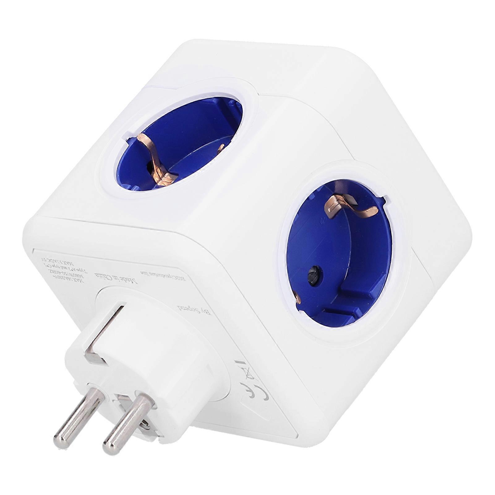 EU Socket Multifunctional Ports USB Output Power Plug Wireless Outlet Extension Adapter EU Plug AC250V YEMAA