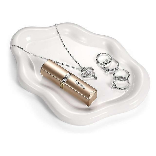 1PCS Ceramic Jewelry Tray Cloud Shape