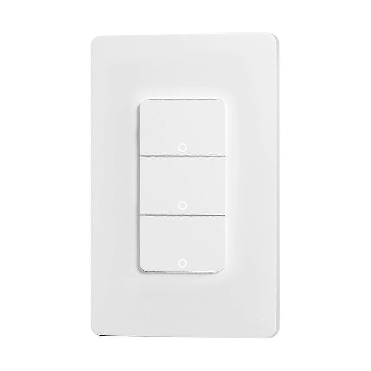 Tuya Zigbee Push Button Switches Physical Smart US Light Wall Switch 3 Gang Timer Voice Control US