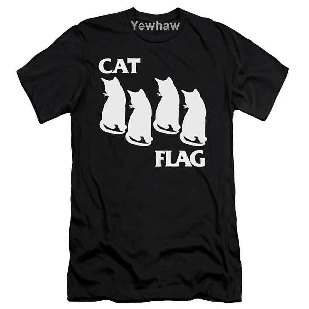 Drapeau de chat et T-shirt drôle