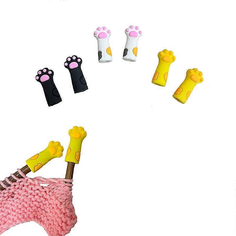 Cat Paw Knitting Needles Stoppers Knitting Needle Point Protectors