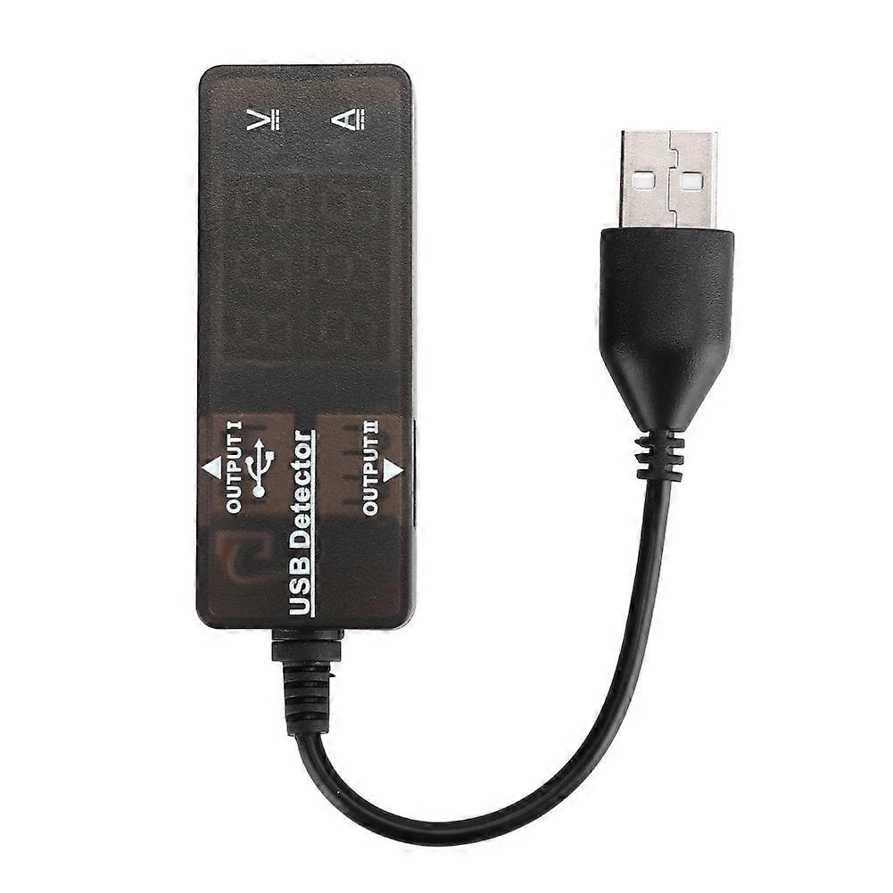 KW-203 Car Current Voltage Detector Tester Monitor Meter USB Power Charger Red