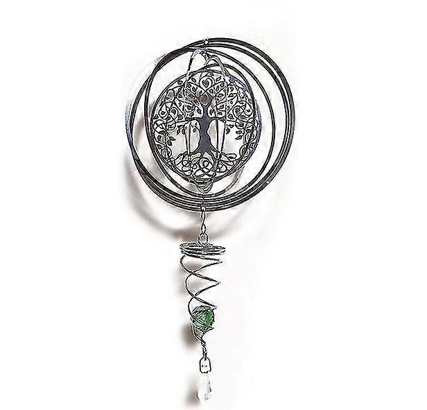 3d Tree Of Life Wind Spinner Suspendu avec La queue en spirale de la boule de gaz