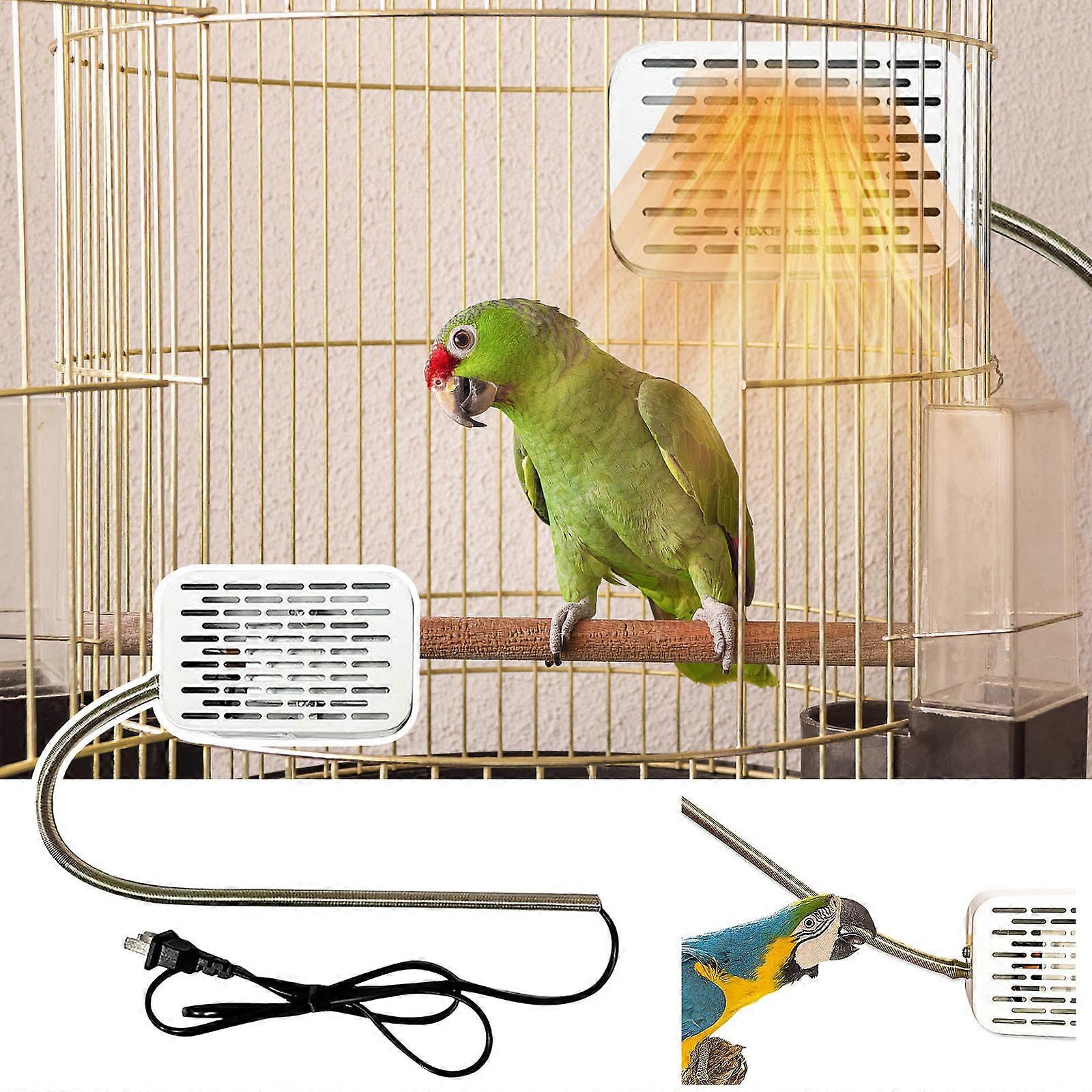 Lampe d’isolation mate spéciale pour perroquets, lampe d’isolation thermique noire oiseau, chauffage à température variable, artefact d’hiver