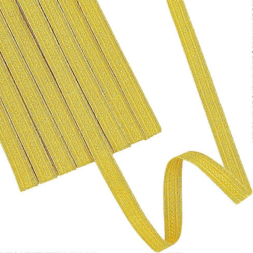 5 Yards Military Bullion Braid Trim 0.4inches Wide Gold Metallic Sewing Braid Trim Polyester Gimp Braid Trim Polyester Decorative Braid Ribbon for Cuf