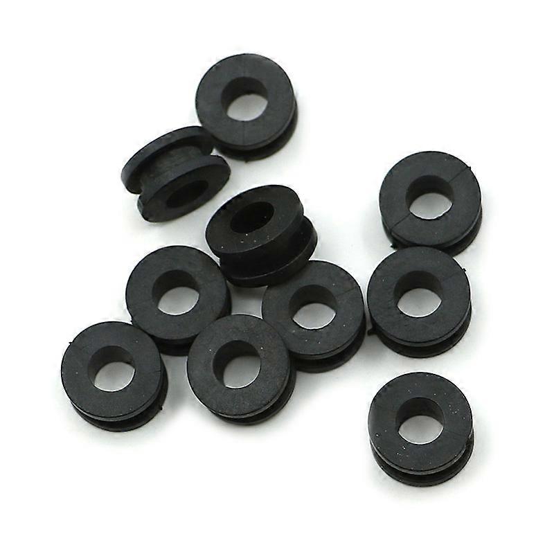 10-Piece Rubber Grommets Kit For Motorcycles — Includes Gaskets, For Fairings, Cowling, Seats