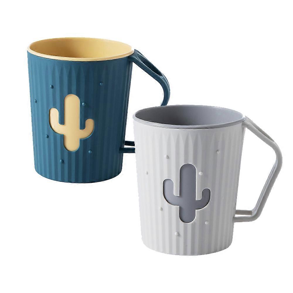 2pcs Large Capacity  Bathroom Mouthwash Brushing Teeth Storage Cup