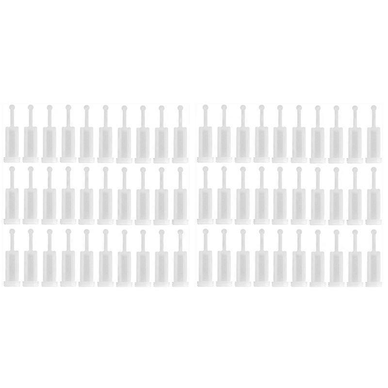 60Pcs Universal Spray Tool Filters Disposable HVLP Gravity Feed Paint Strainers Fine Mesh White