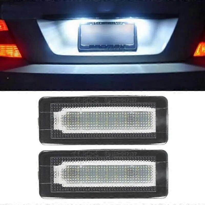 2pcs/set 18 LED License Plate Number Light Lamp Error Free For Benz for Smart Fortwo Coupe Convertible 450 451 W450
