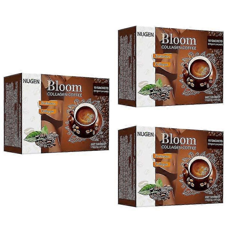 1-5box Nugen Bloom kollagen kaffe-ren økologisk kaffe