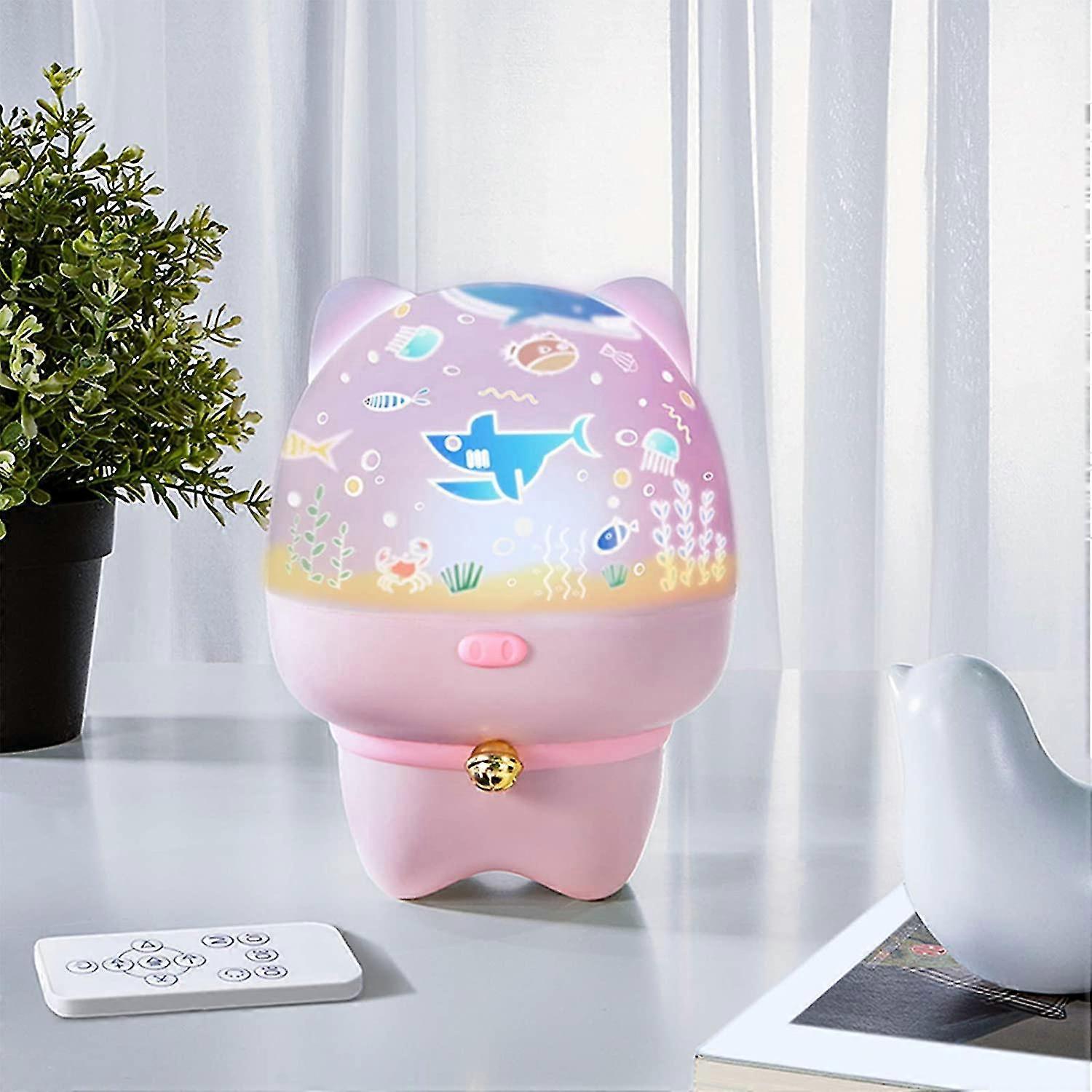 Night Light Projector Remote Control With Bluetooth Speakers.