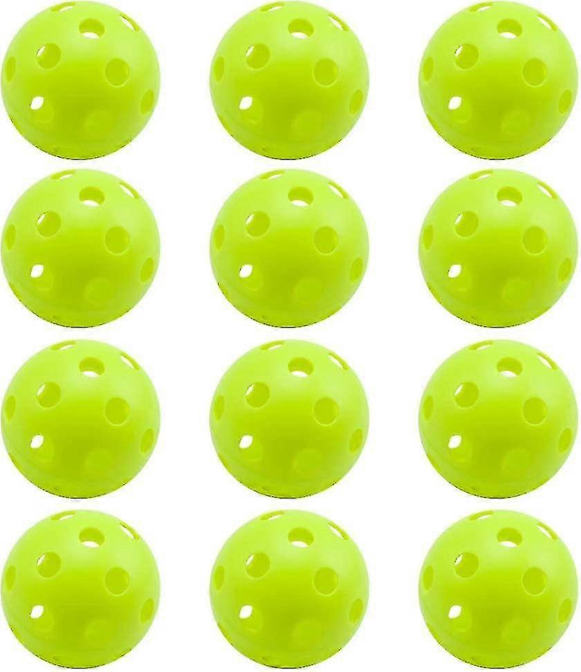 12-pack Of Training Practice Plastic Baseballs,indoor Pickleball Balls