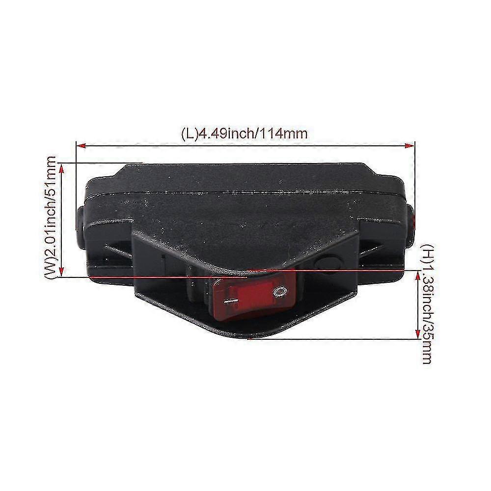 Ip65 Button Inline Cord Switch Waterproof Black On/off Switch 30a 220v ...