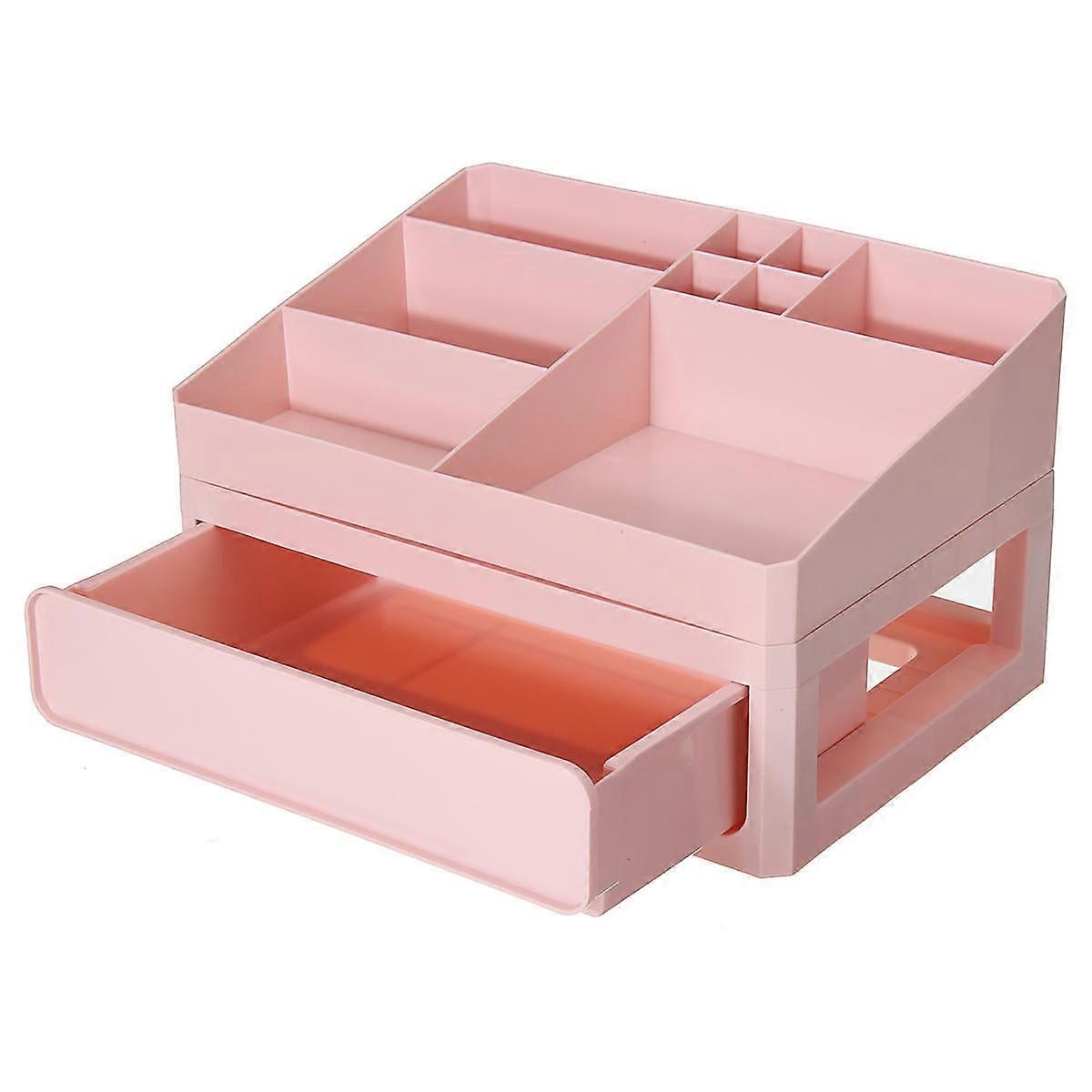2/3 Layers Storage Box Pp Table Tidy Desktop Organizer Drawer Case Makeup Display Holder