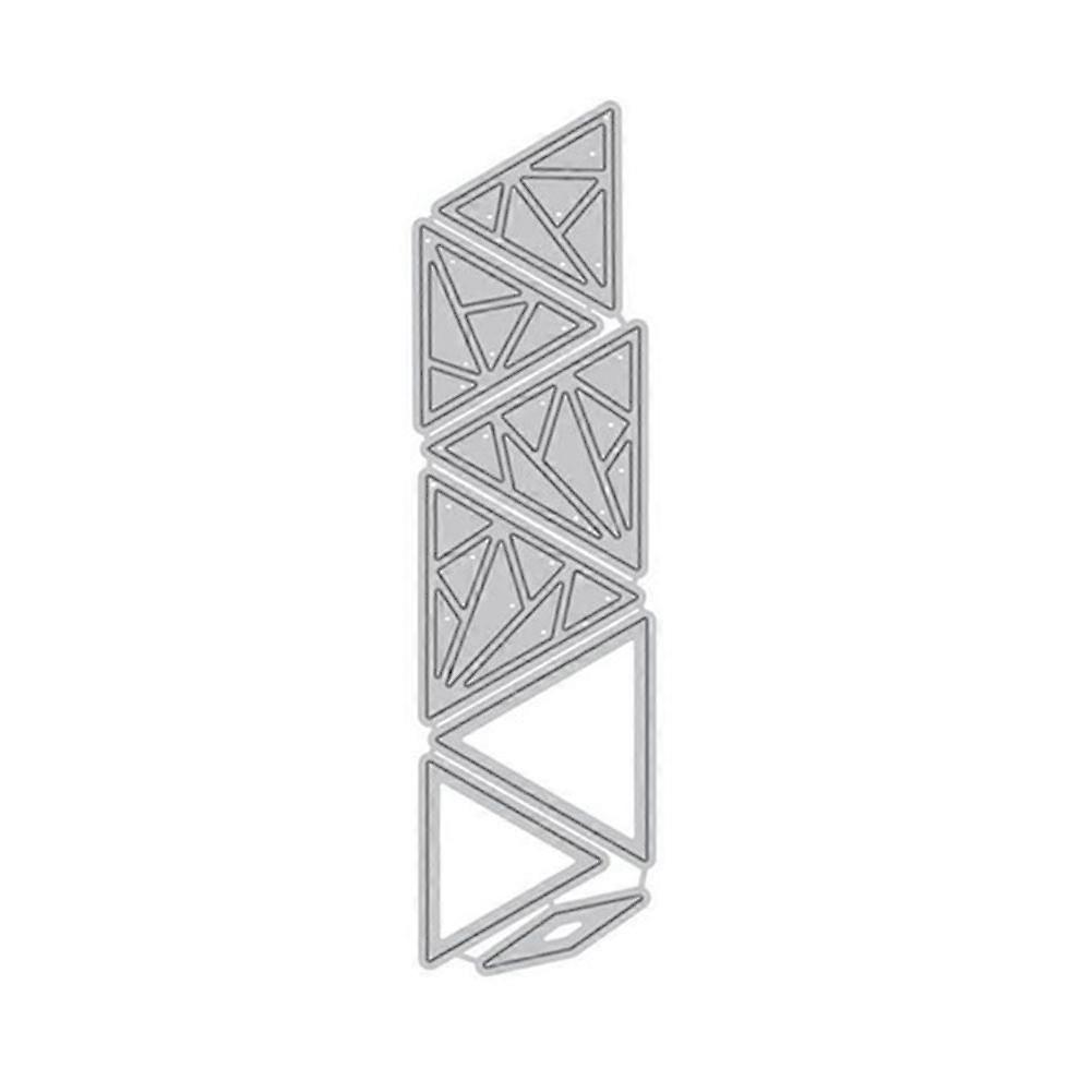 Hollow Triangle Background Cutting Dies for DIY Scrapbook Photo Album Card Decor