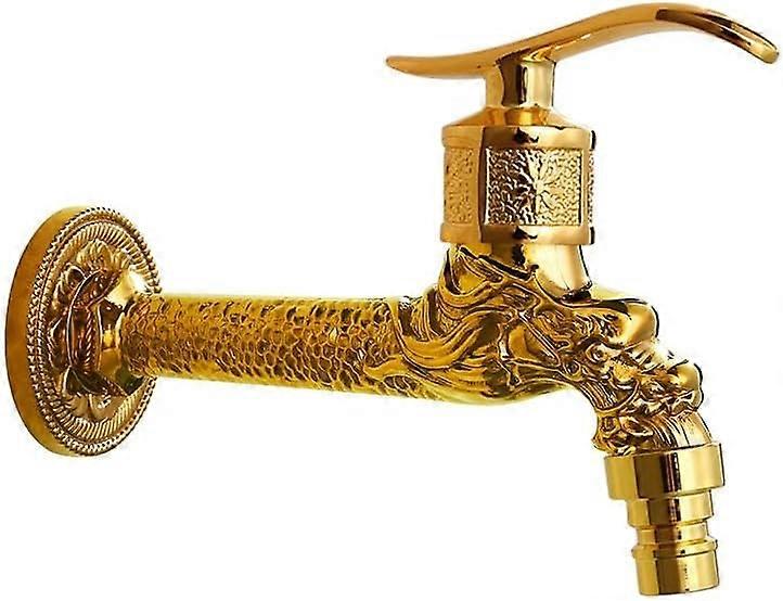 One in Two Out Four-point All-copper Washing Machine Quick-open Faucet for Women Washing Spray Gun Set for Women, Gold, Long, Washing Machine Faucet