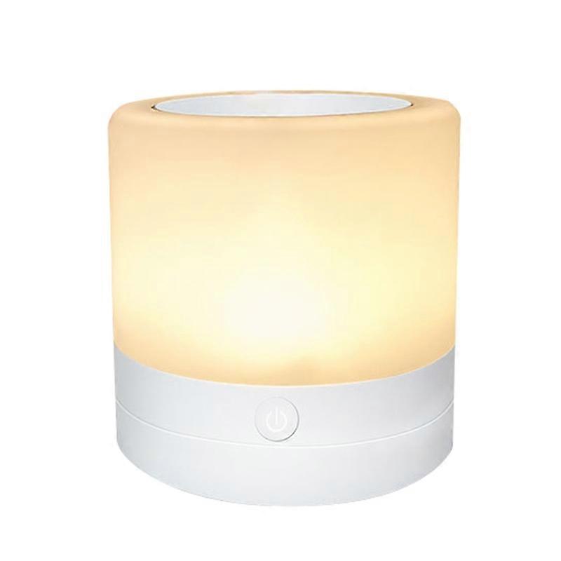LED Smart Touch Control Night Light RGB Color Rechargeable Dimmer Bedside Lamp