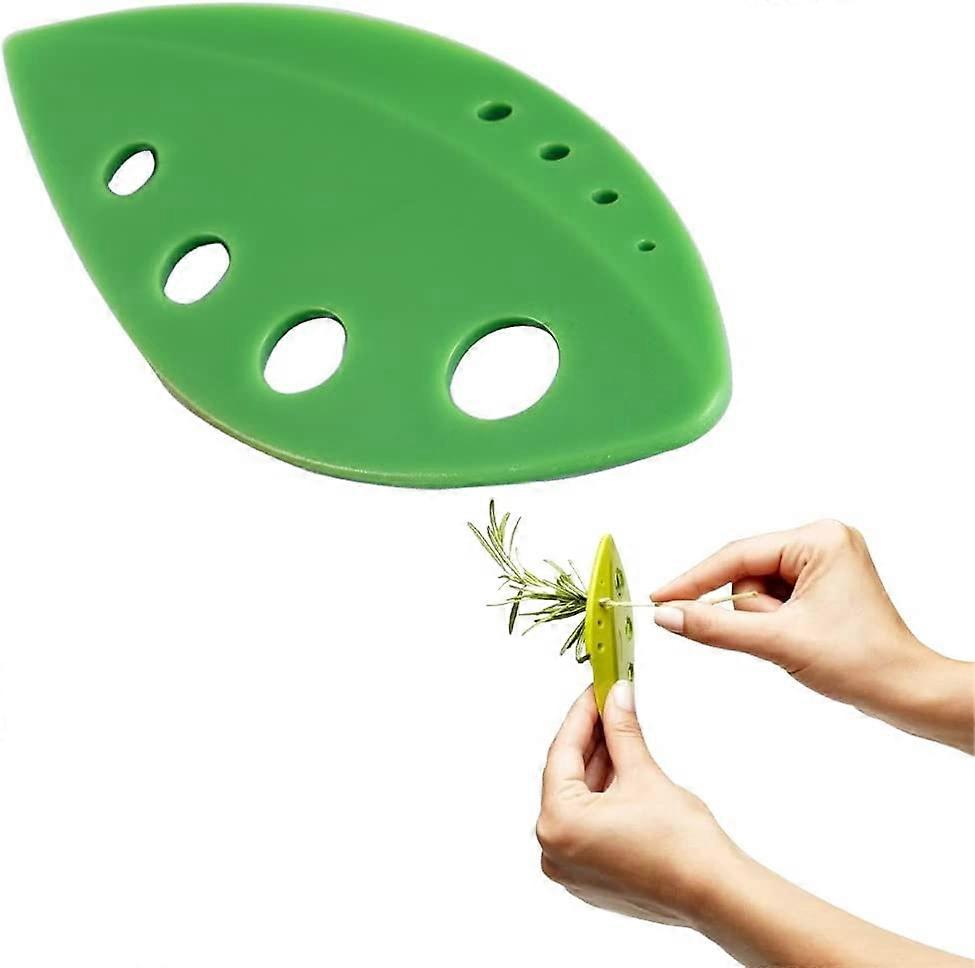 3PCS Safety Herb Stripper Leaf Separator Herb Stripper Tool, Green