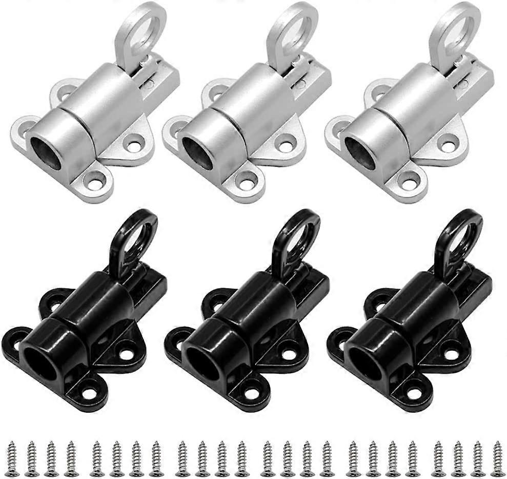 Automatic Door Latch,6pcs Aluminum Door Latch with Screws