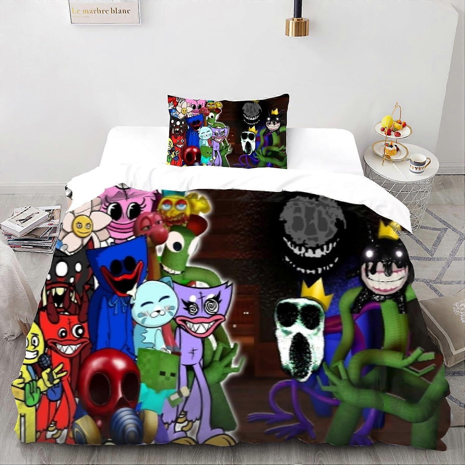 Kerota 3D Elvis Presley Housse de couette Set Soft 2 Piece Bedding Set garçons Print Pattern Housse