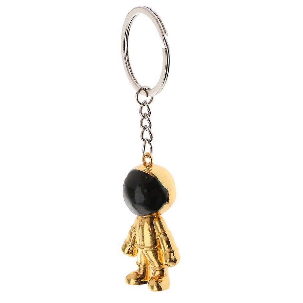 Car Key Ring Creative Chain Keyfob Metal Pendant Ring Accessories Golden