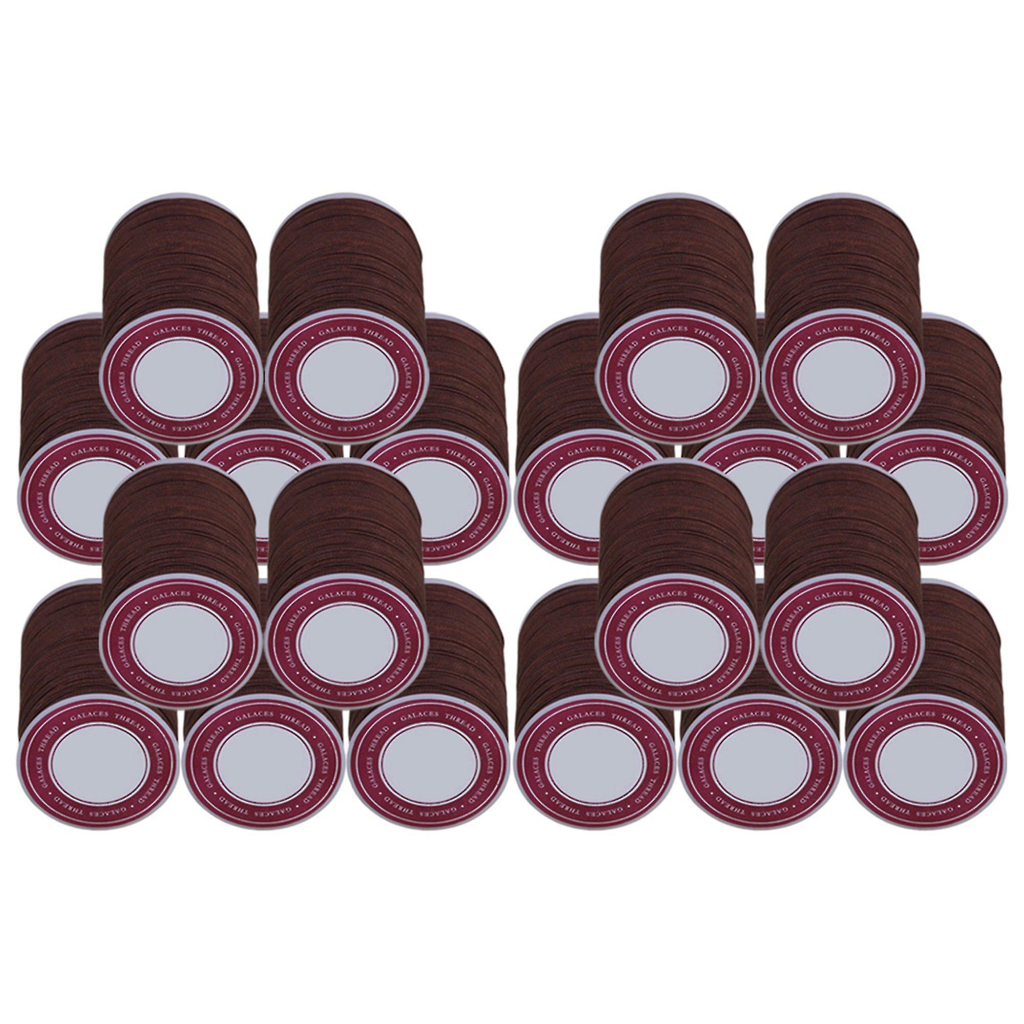 Lankatyökalut 20kpl ruskeat 120 metriä vahatut polyesterilankalangat 0,5mm käsityö pyöreät langat