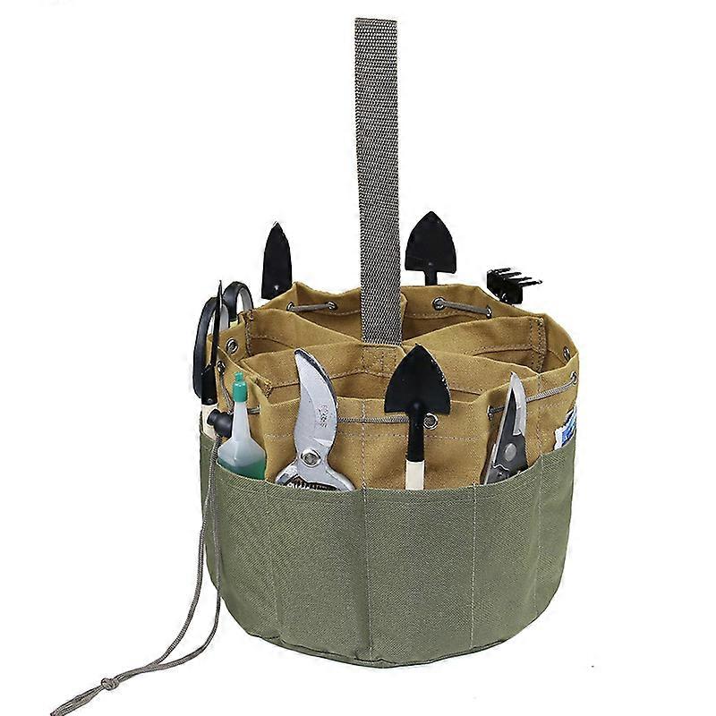 Mimigo Parachute Bag Small Parts Bag Multifunction Canvas Kit Hydropower worker Maintenance Tools Pack Garden Hardware Tool Organizer Bag with Drawstr