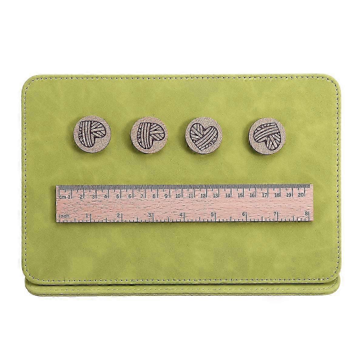 1 Set Braided Chart Clip Magnets Knitting Tool Magnetic Fold Up Pattern Holder For Home Use Pu Magnet Beech