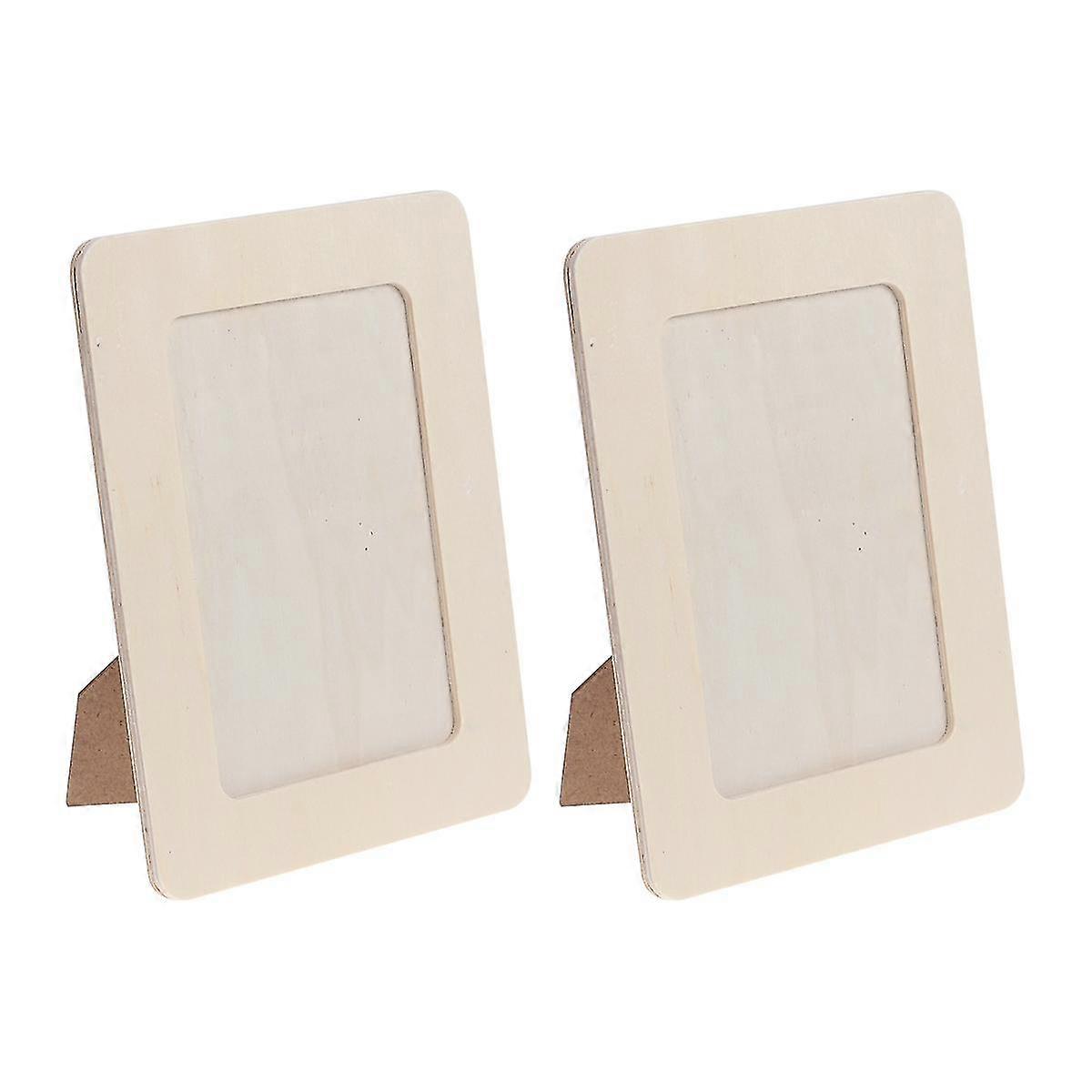 2 Pcs Wood Photo Frames Set Wall Gallery Photo Frames Magnetic Photo Frame Diy Photo Frame Photo Frame Kids