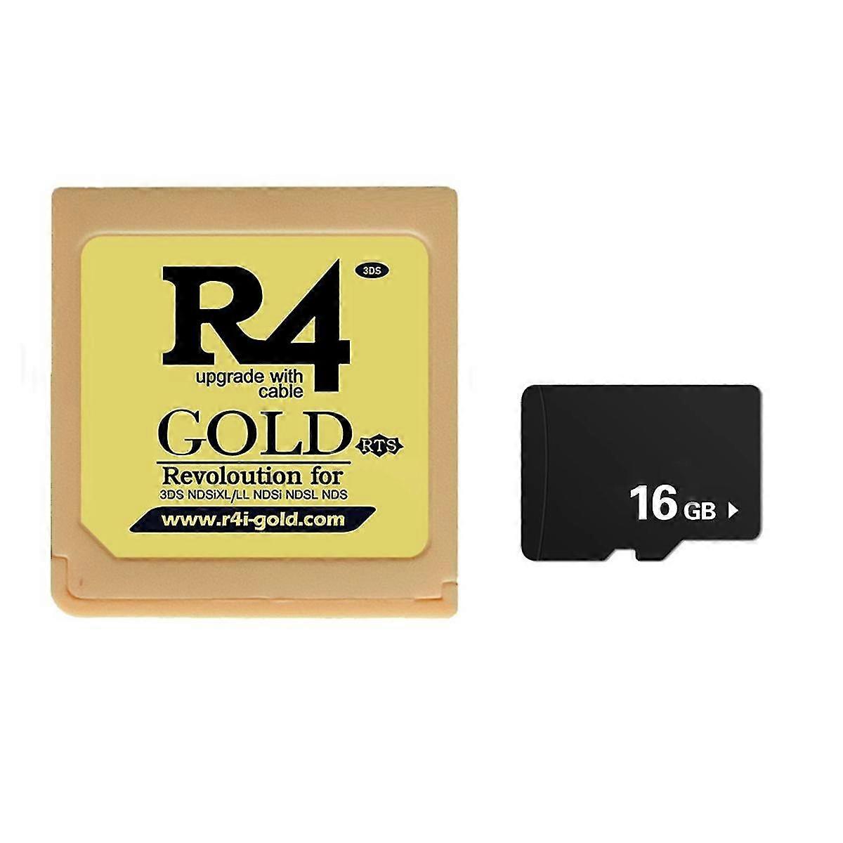 R4ゲームカードゲームカードR4iゴールドバーニングカードRevoloution + NDSiXL / LLNDSiNDSL用16Gメモリーカード用