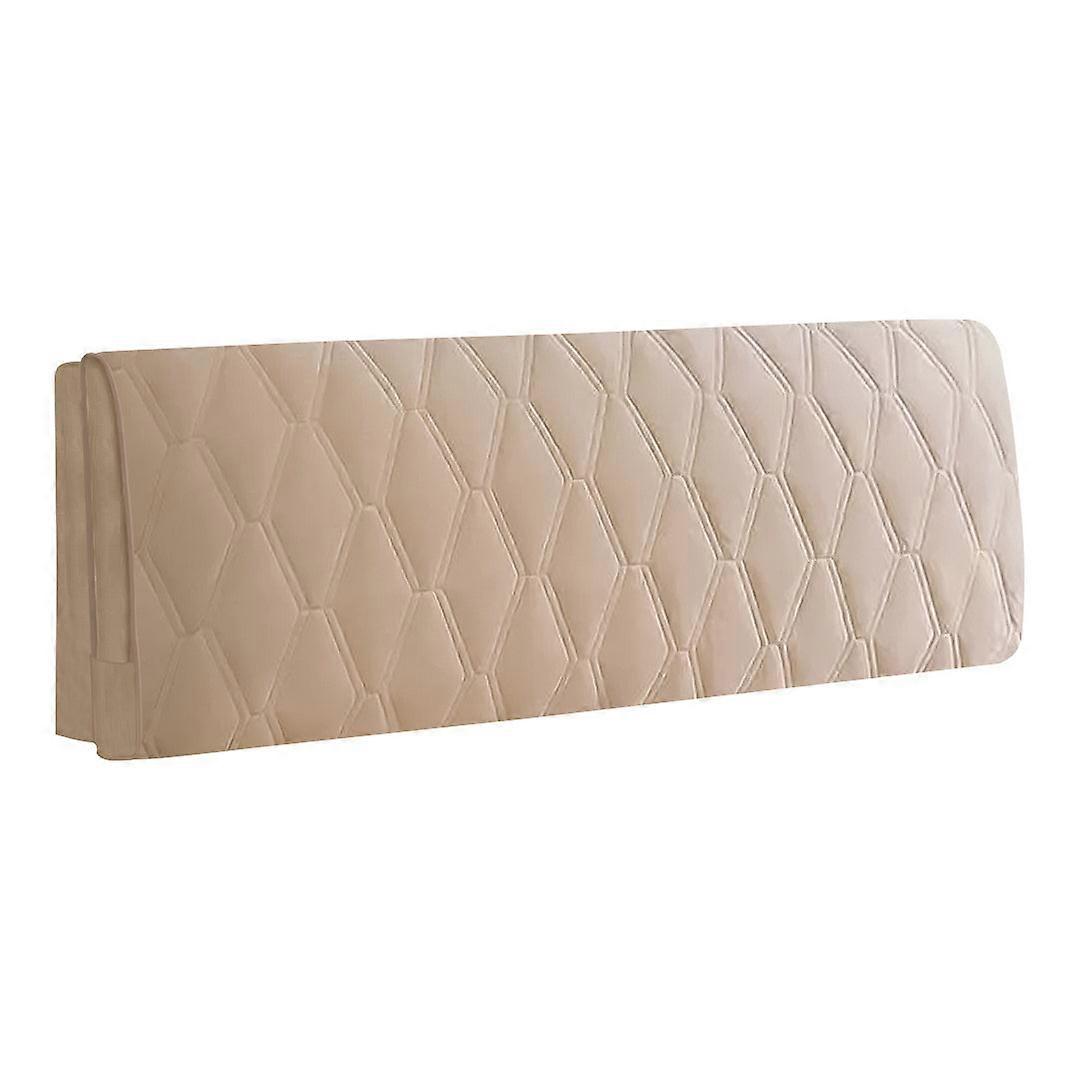 Khaki Zigzag Pattern Velluto Letto Testata Copertura Polvere Protector Testiere e Pedane