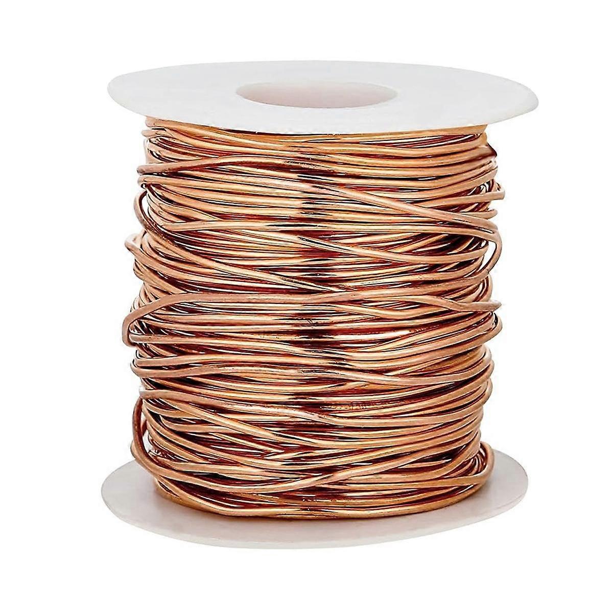 99.9% Dead Soft Copper Wire, 18 Gauge/ 1 mm Diameter, 213 Feet/ 65 M, 1 Pound Spool Pure Copper Wir