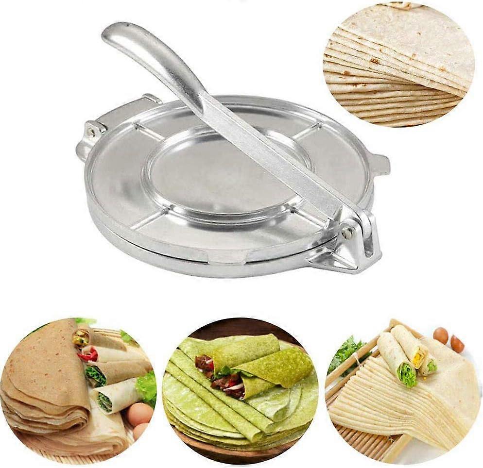 Aluminum Tortilla Press with Folding Handle, Tortilla Maker Press Mold for Making Homemade Tortillas or Tacos, Cake Breakfast