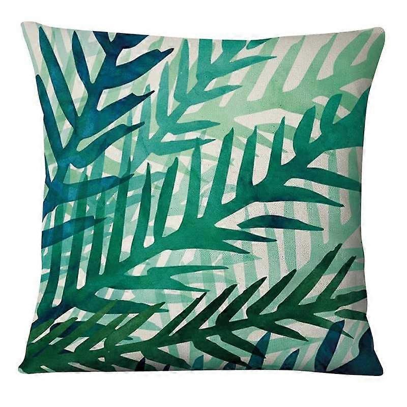 Tropical Art Cushion Decorative Pillow Home Decor Sofa Pillow Watercolor Monstera Leaves Print Pillo