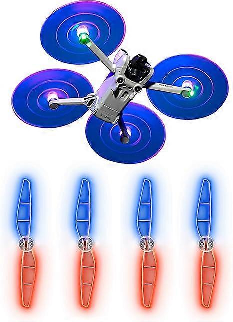 Mini 3 Pro propeller, low noise LED light prop propeller, suitable for DJI Mini 4 Pro/Mini 3 Pro accessories (2 pairs)