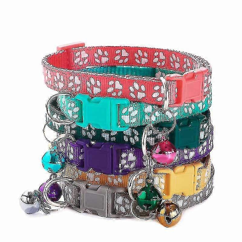 Adjustable Cute Cats Bell Collar For Cat Dog Necklace