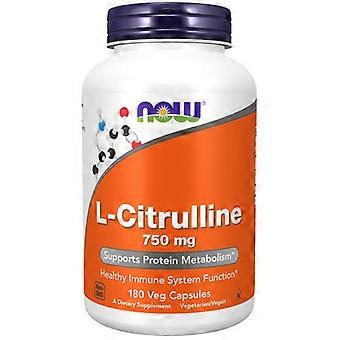 Now Foods L-Citrulline, 750 mg, 180 Caps (Pack of 1)