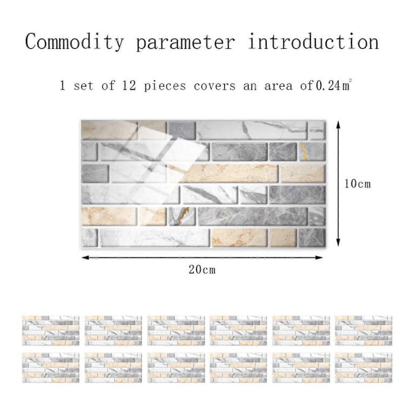 Ceramic Paste Wall Paste Brick Grain Crystal Film Ceramic Tile Paste Sticker