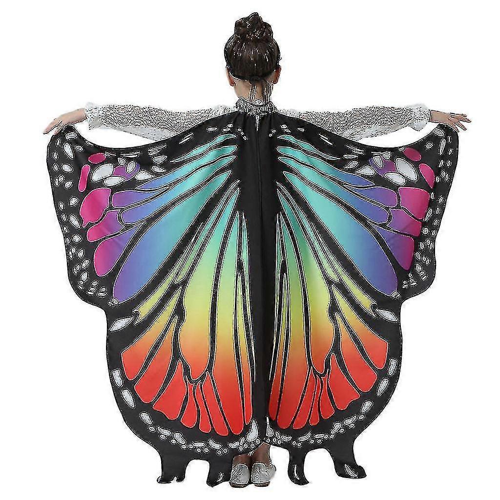 Children's Butterfly Shawl Lady Cape Costume Accessory