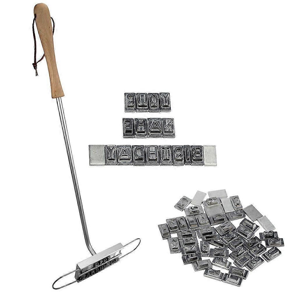 Grill Branding Iron Kit with Changeable Letters - BBQ Meat Tool Set